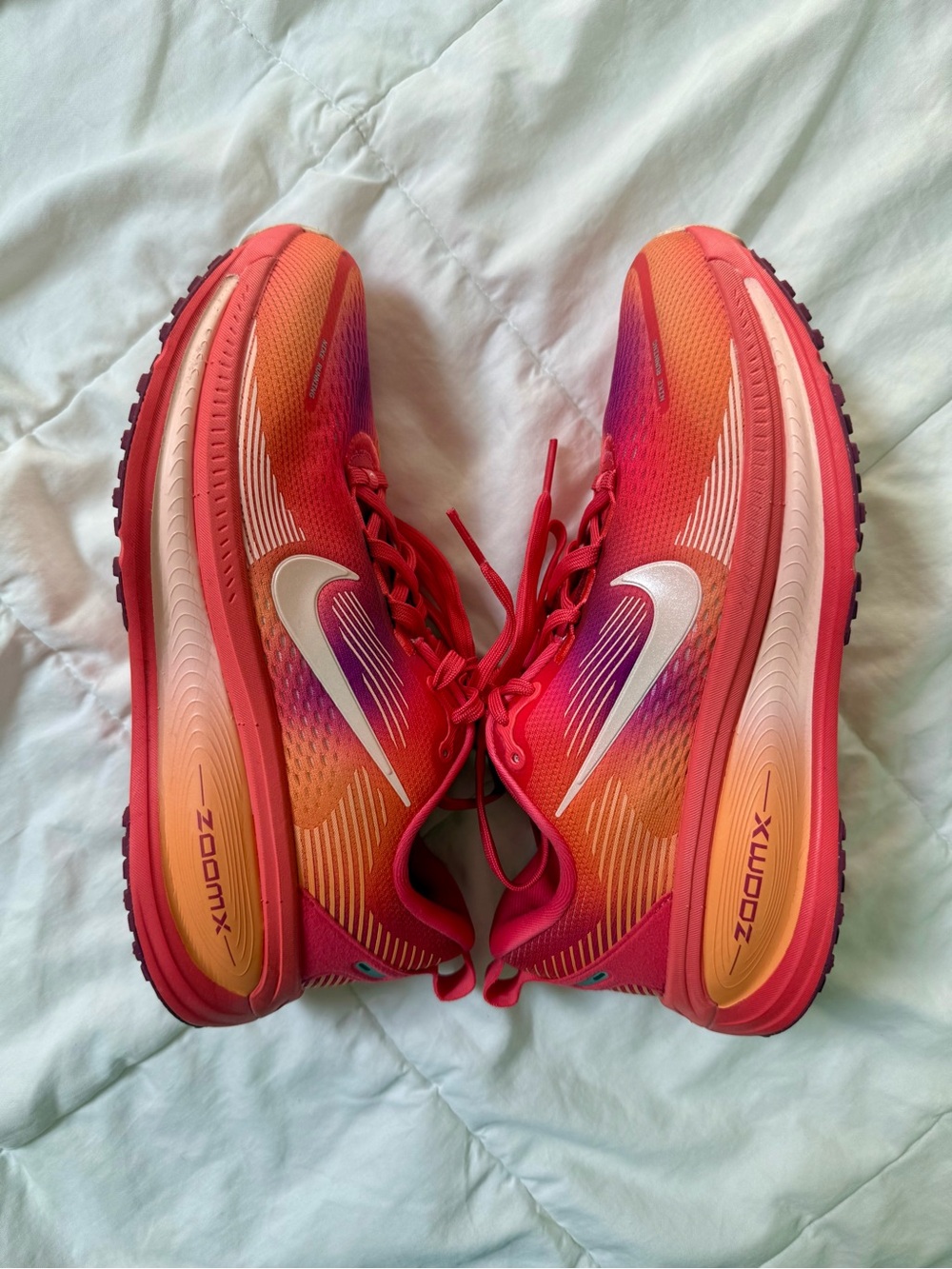Nike Women's Vomero 18 Running Shoes Bolt Orange/Deep Red Size 8 ZoomX Foam - Picture 5 of 14
